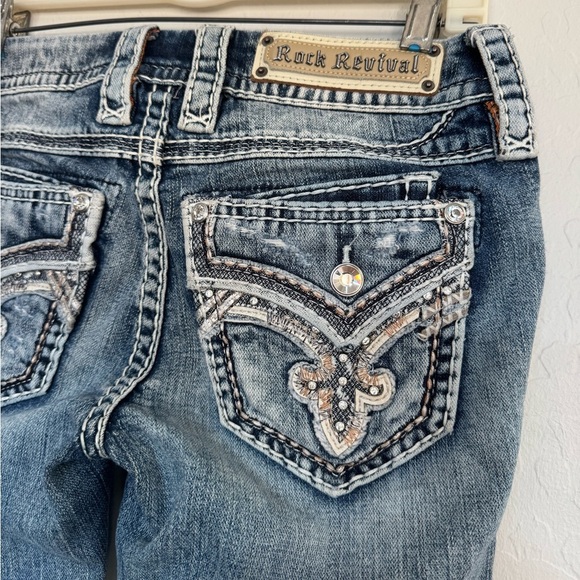 Rock Revival Mertie Straight Jeans size 26 - Picture 6 of 13